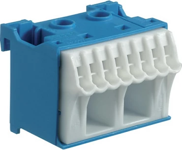 Klemë lidhëse Hager QuickConnect N KN10N, 10 vende lidhjeje, blu/bardhë