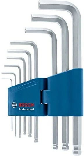 Set çelësa imbus Bosch 9 copë, ball end, dizajn ergonomik