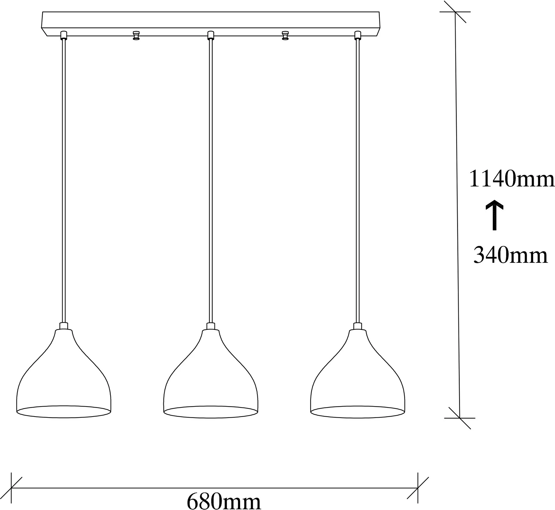Llambë tavani Opviq Tattoo - 6212, ngjyrë vintage, lartësi e rregullueshme