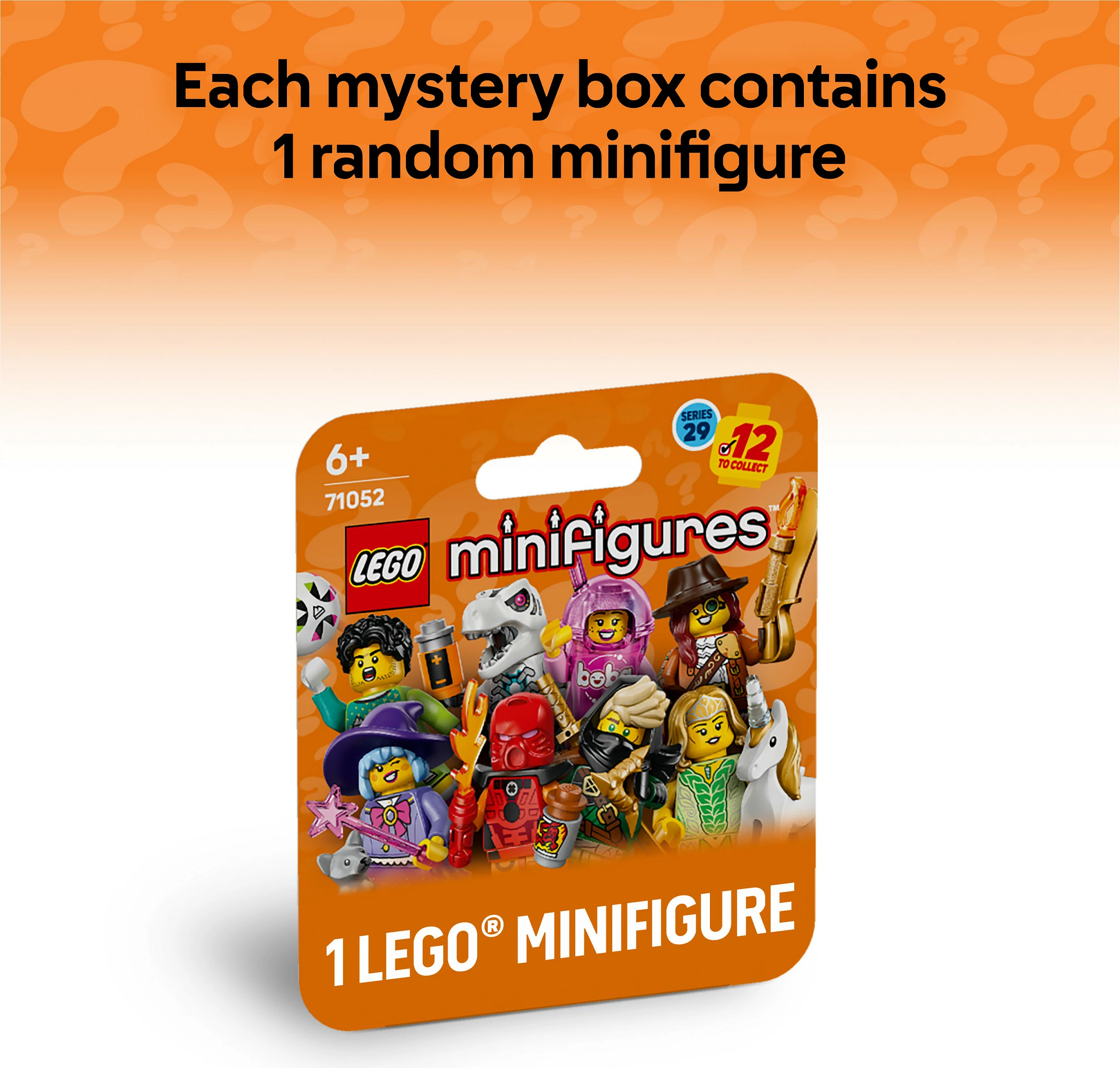 Set LEGO Minifigures 71052, Seria 29, 8 pjesë, multikolor