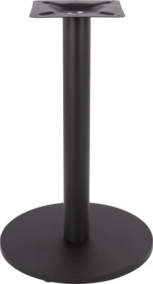 Bazë tavoline metalike, ngjyrë e zezë matte, 45x72 me rregullues FH419.11