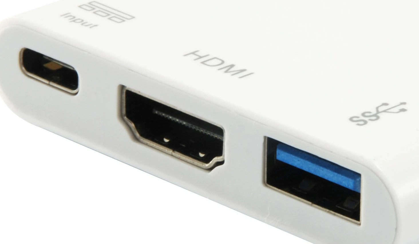 Adapter USB Type-C në HDMI/USB A/PD Equip, 0.15m, i bardhë