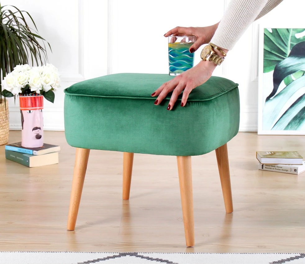 Puf Atelier del Sofa, Moouv 7086, kadife e gjelbër