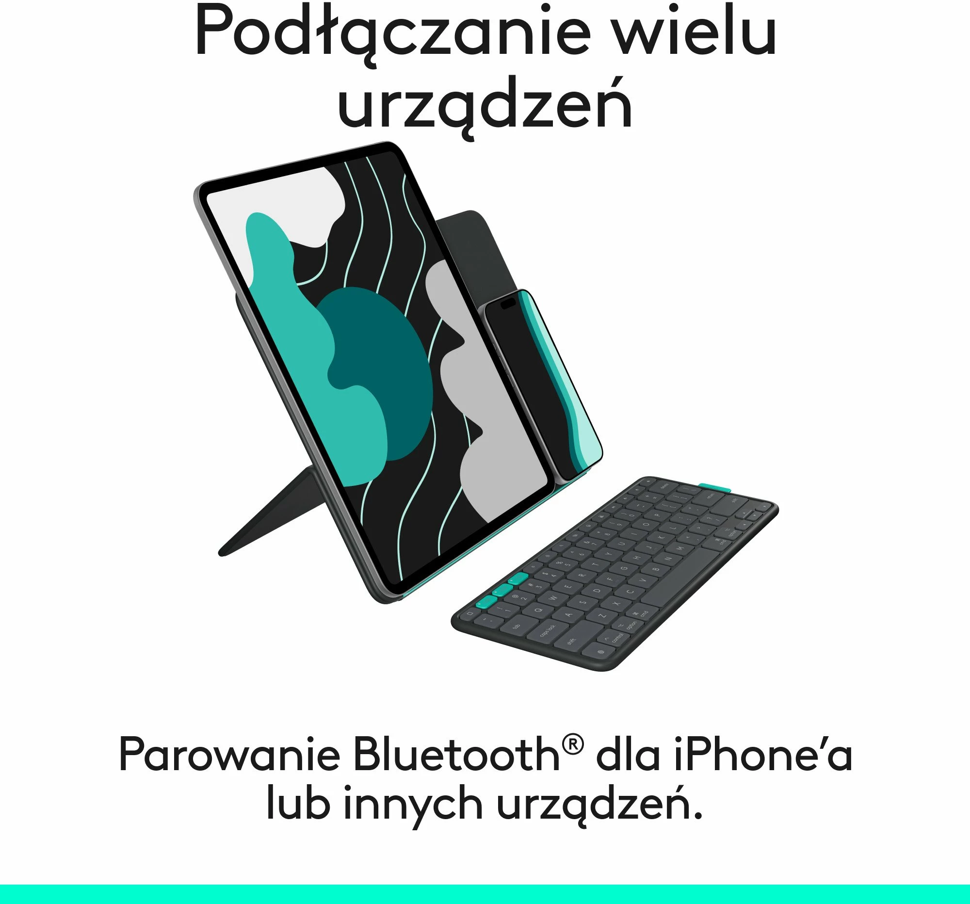 Mbështjellës me tastierë Logitech Flip Folio për iPad Pro & iPad Air 13\" (920-013388), graphite