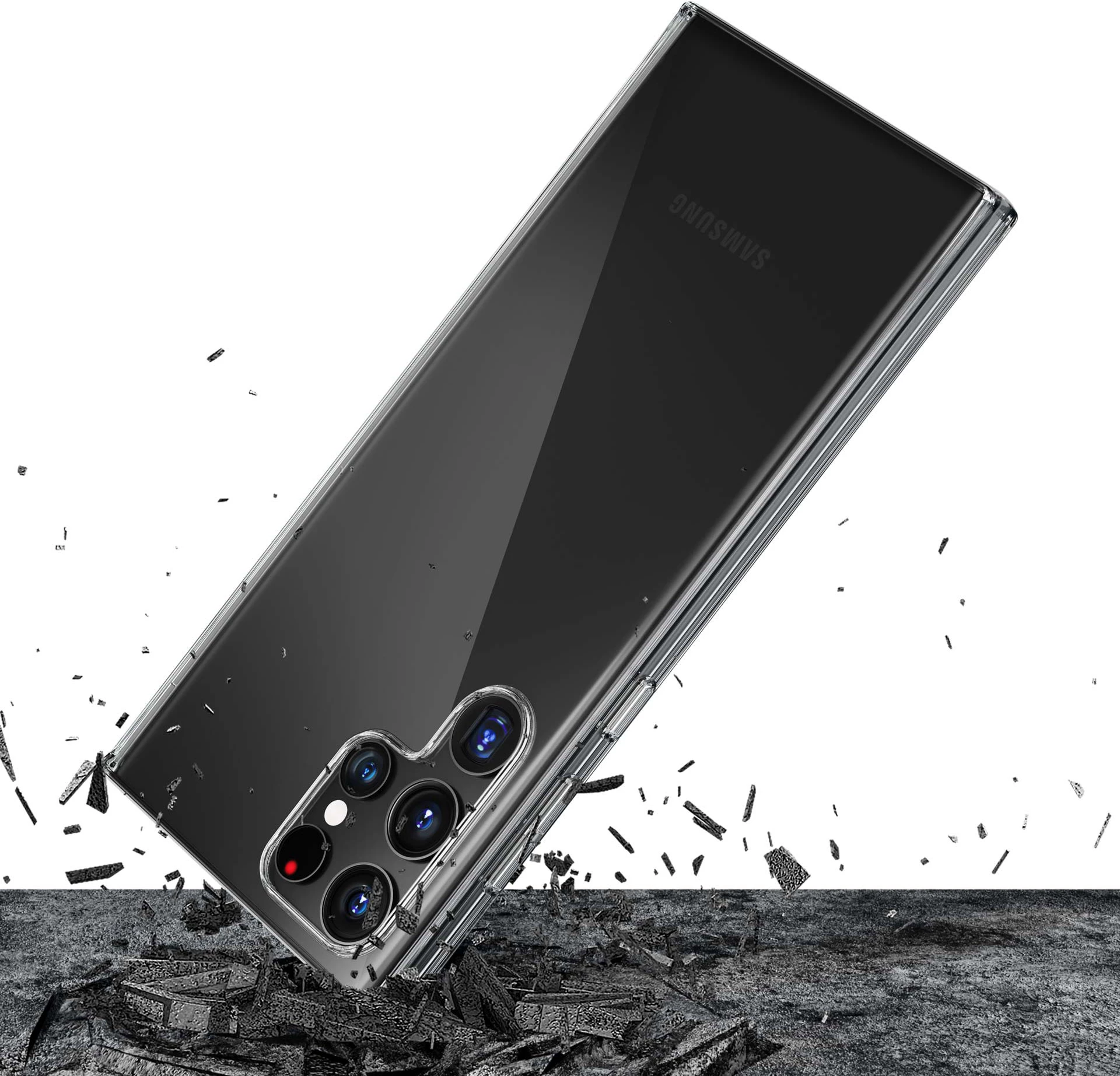 Mbështjellës 3mk Protection Clear Case për Samsung Galaxy S22 Ultra, Transparent