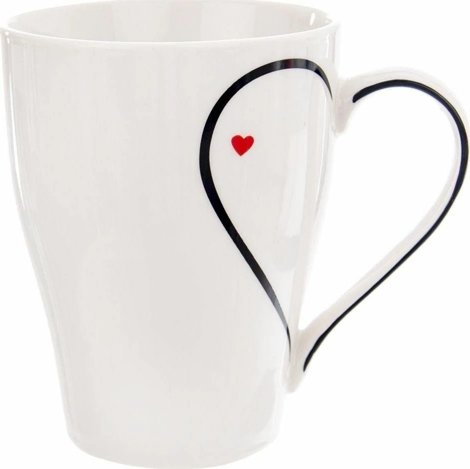 Filxhan porcelani Orion 0.38 L, me dorezë, i bardhë