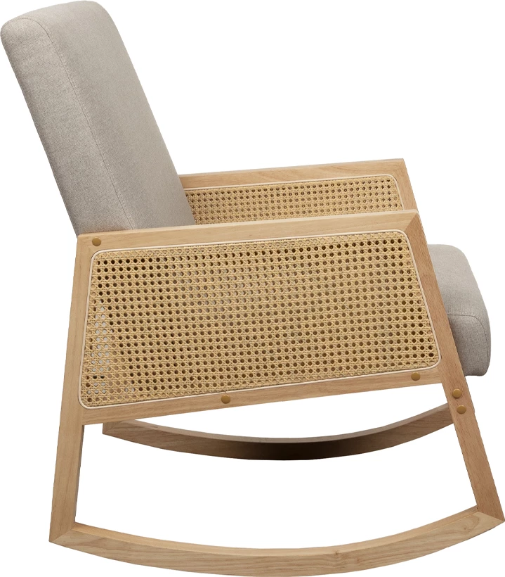 Karrige lëkundëse Ammos, bezhë, 65x82x96cm