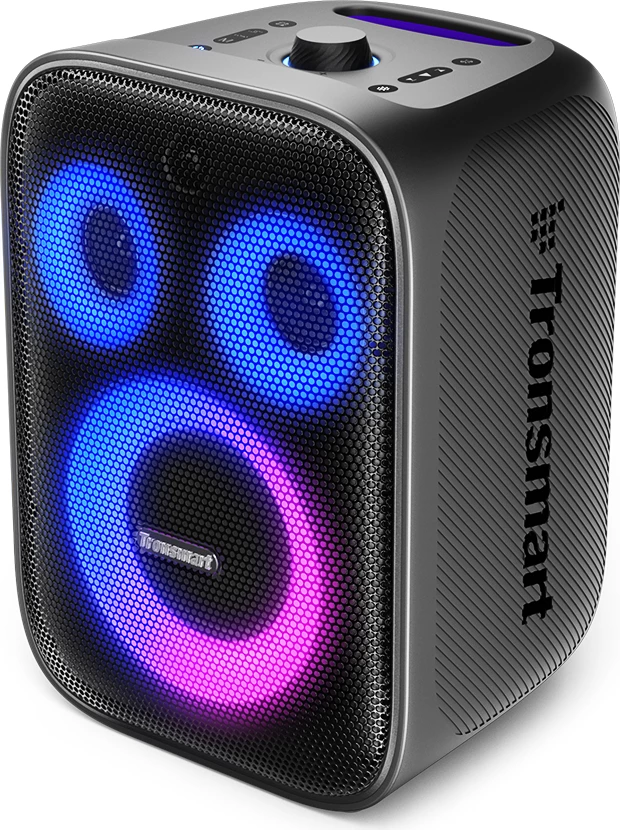 Altoparlant portativ Tronsmart Halo 200, 120W, me 2 mikrofonë wireless, i zi, set