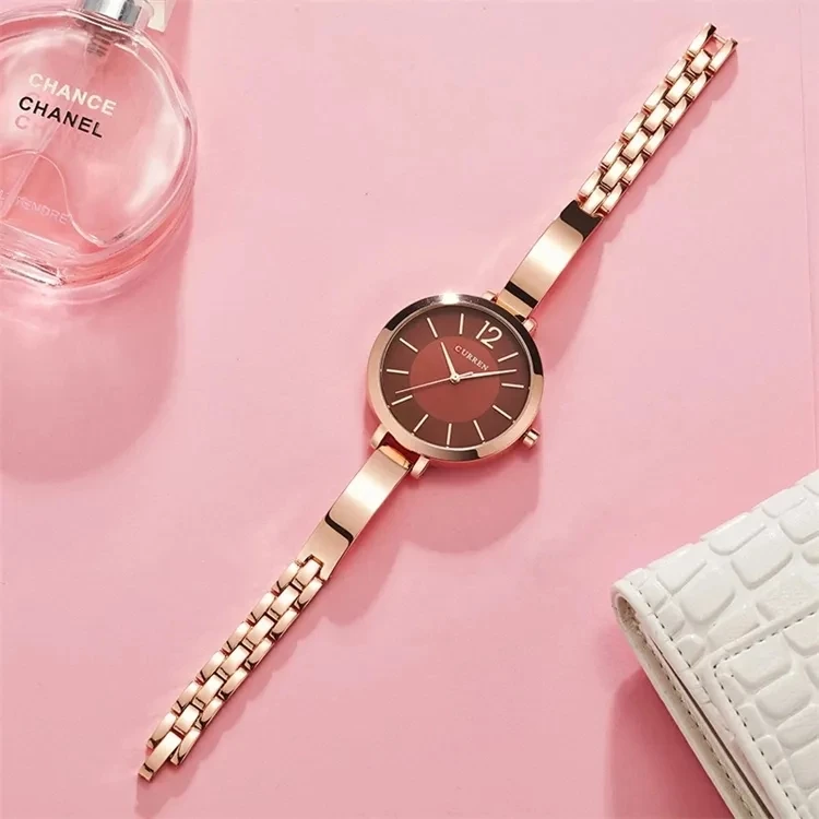 Orë dore për femra Curren 9012, rose gold