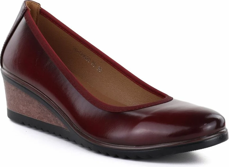 Këpucë me takë platformë për femra Vinceza 58628, të kuqe