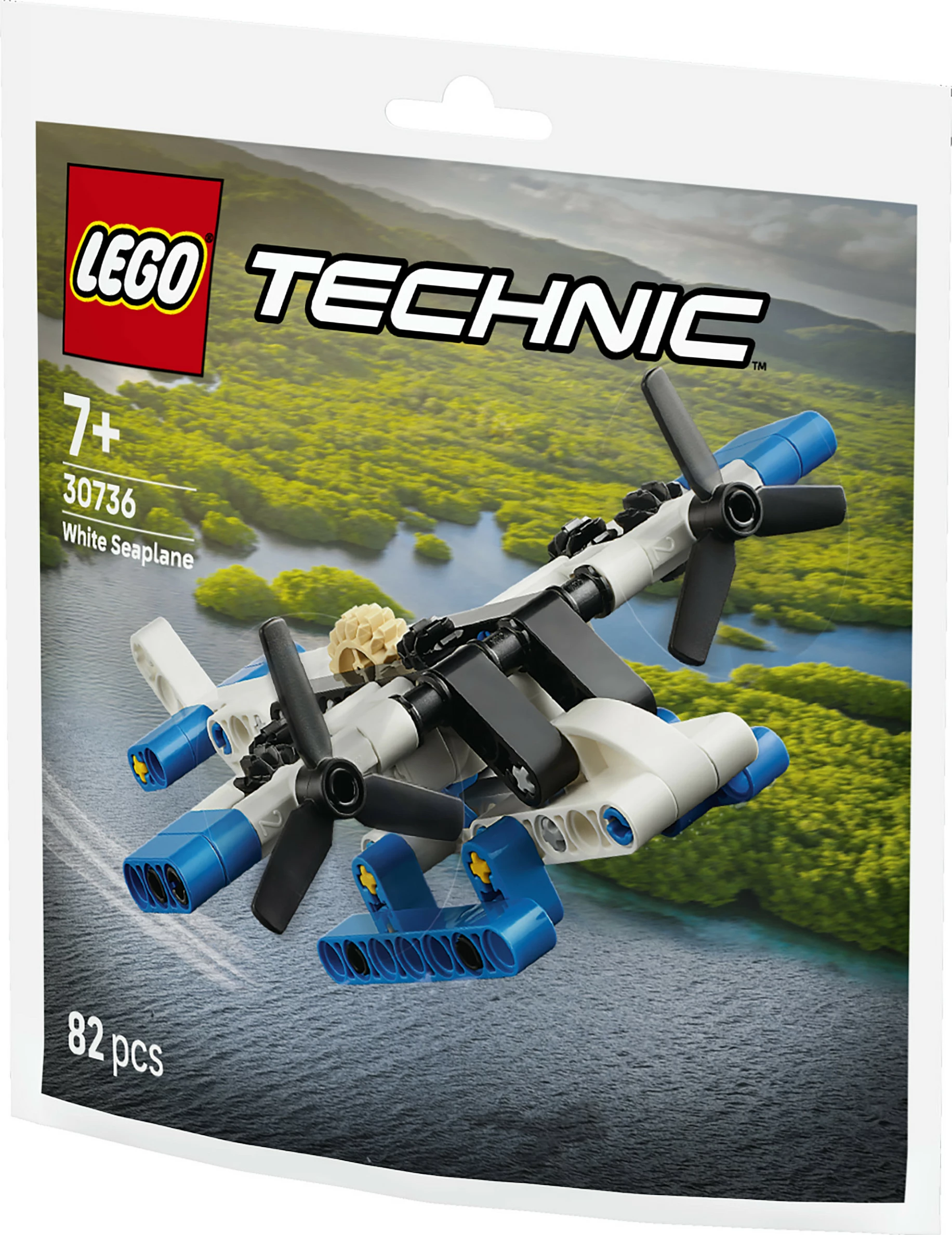 Set ndërtimi LEGO Technic 30736 White Seaplane, 82 copë, 7+, shumëngjyrësh