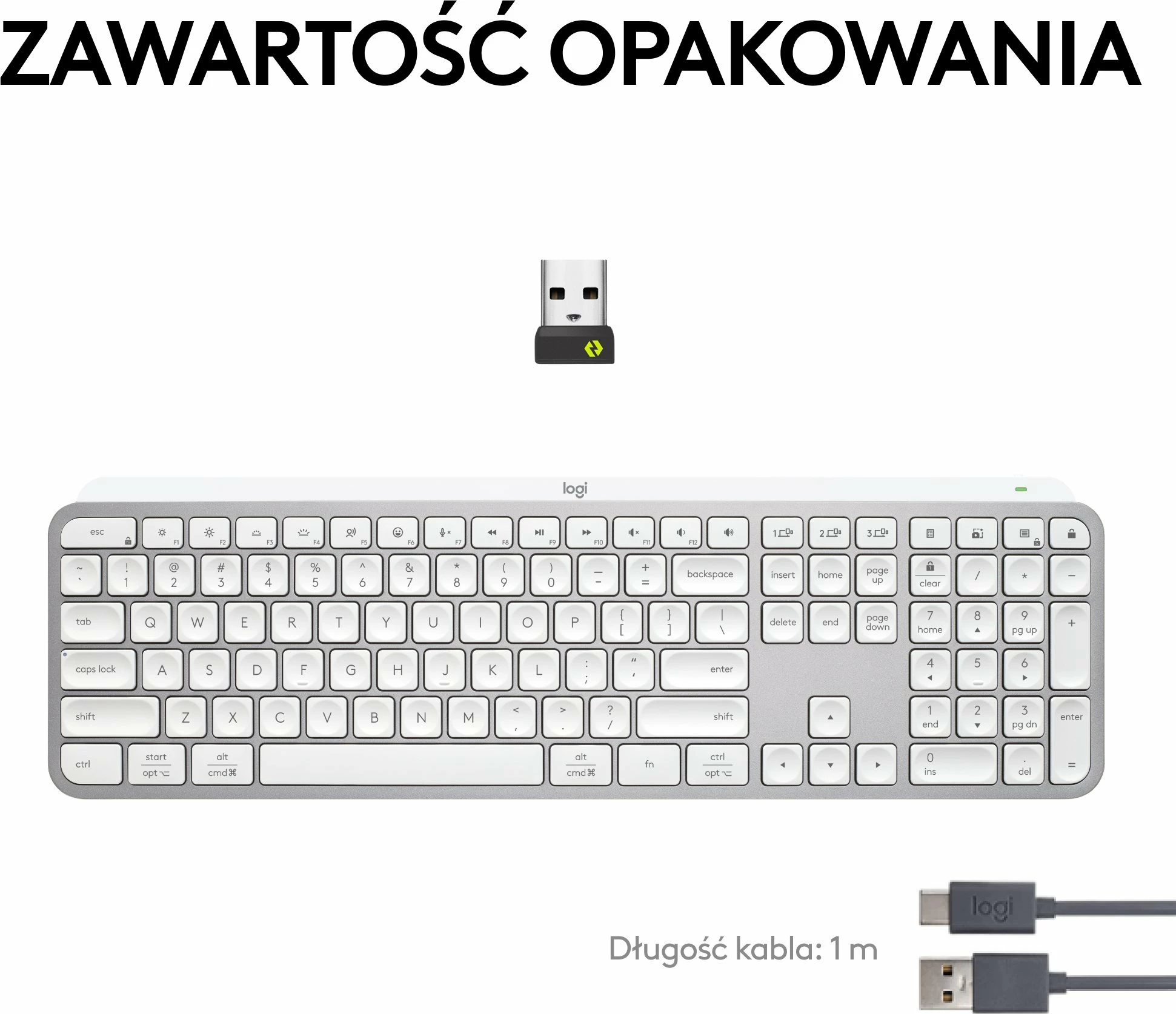 Tastierë wireless Logitech MX Keys S 920-011588, layout US INTL, me ndriçim, me numpad, gri 8