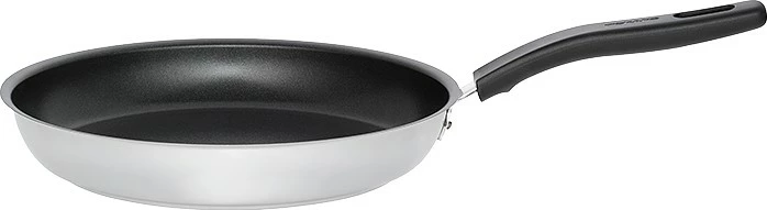 Tigan tradicional Fiskars për fërgim 24cm, zezë/argjendtë