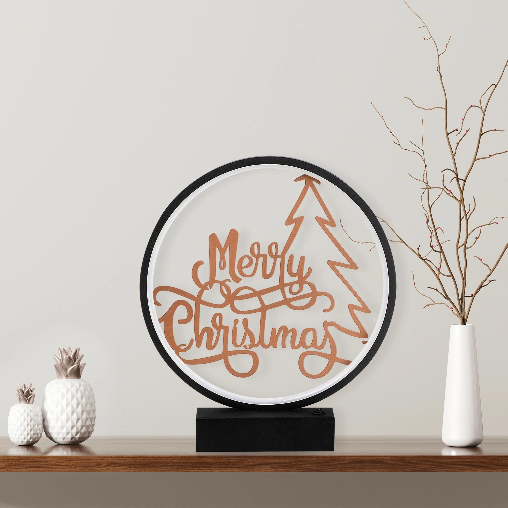 Llambë tavoline Opviq, XMAS2, e zezë dhe bakri