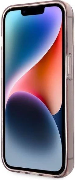 Mbështjellës KARL LAGERFELD KLHCP14XHNCHTCP për iPhone 14 Pro Max, IML NFT Choupette Logo, transparent pink