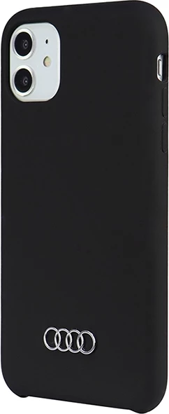 Mbështjellës Audi Silicone Case për iPhone 11/XR 6.1", i zi