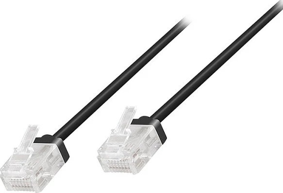 Kabllo rrjeti LogiLink Patch Cat.6A U/UTP Slim High-Flex 3m, e zezë