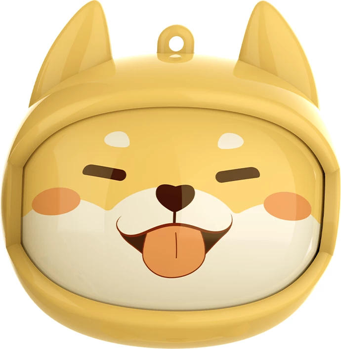 Kufje Moye Flip Face True Wireless Shiba, Bluetooth 5.4, 10mm, me kuti karikimi USB-C, e verdhë