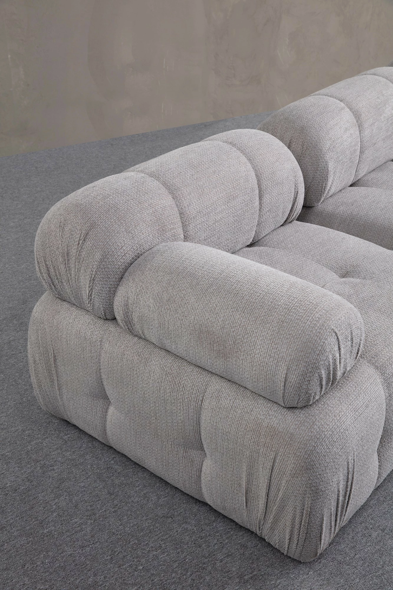 Kënd-sofë Atelier del Sofa, Petite 3, ngjyrë gri e çelët