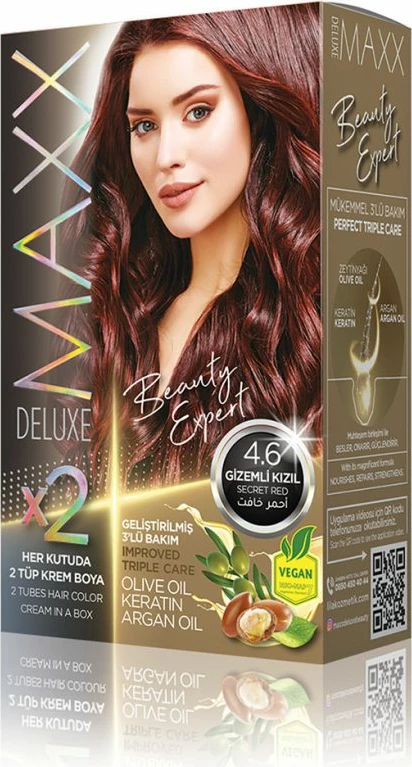 Ngjyrë për flokë SET B-EXPERT 4.6 Secret Red, 2 x 50 ml