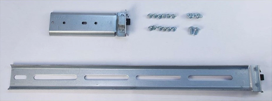 Shina teleskopike për rack Inter-Tech 88887221, 19", 2U, 500-800 mm, 30 kg, argjend