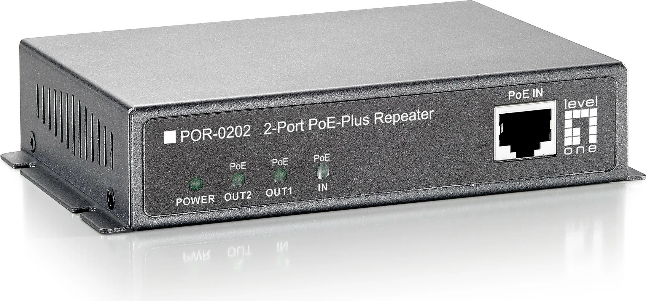 Repeater rrjeti LevelOne PoE, Cascadable, 2 dalje PoE, i zi