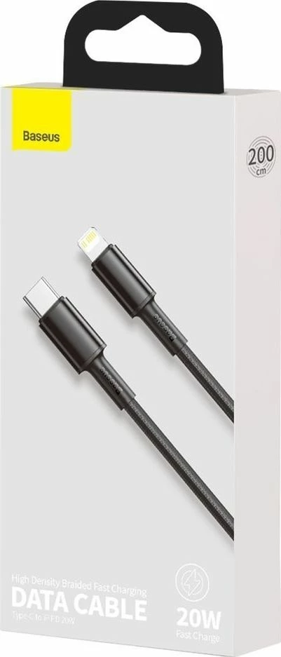 Kabllo USB-C në Lightning Baseus CATLGD-A01 2 m 20 W e zezë