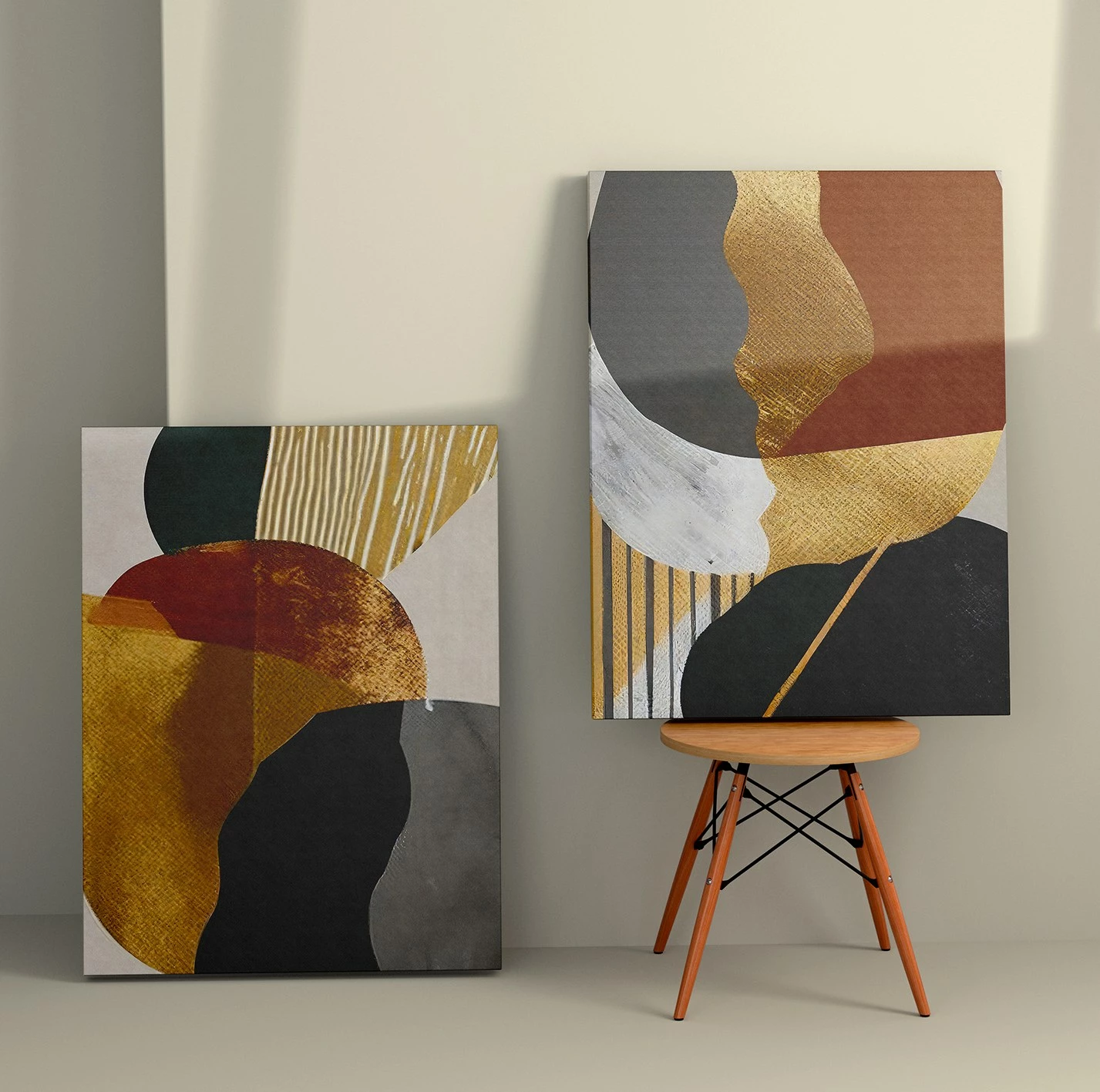 Pikturë dekorative në kanavacë, 2 copë, Wallity, 2KNV4385, 50x70 cm