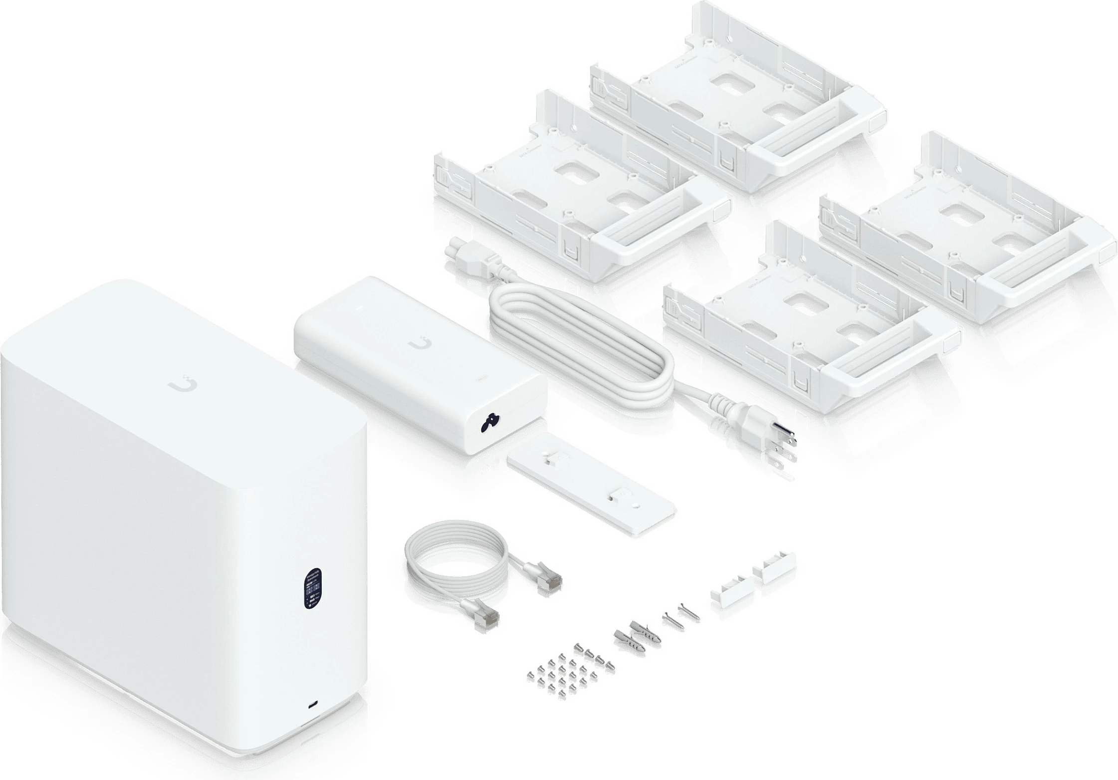 NAS sistem Ubiquiti UNAS-4-W, 4-bay, 4GB RAM, 2x M.2 NVMe, 2.5GbE, i bardhë