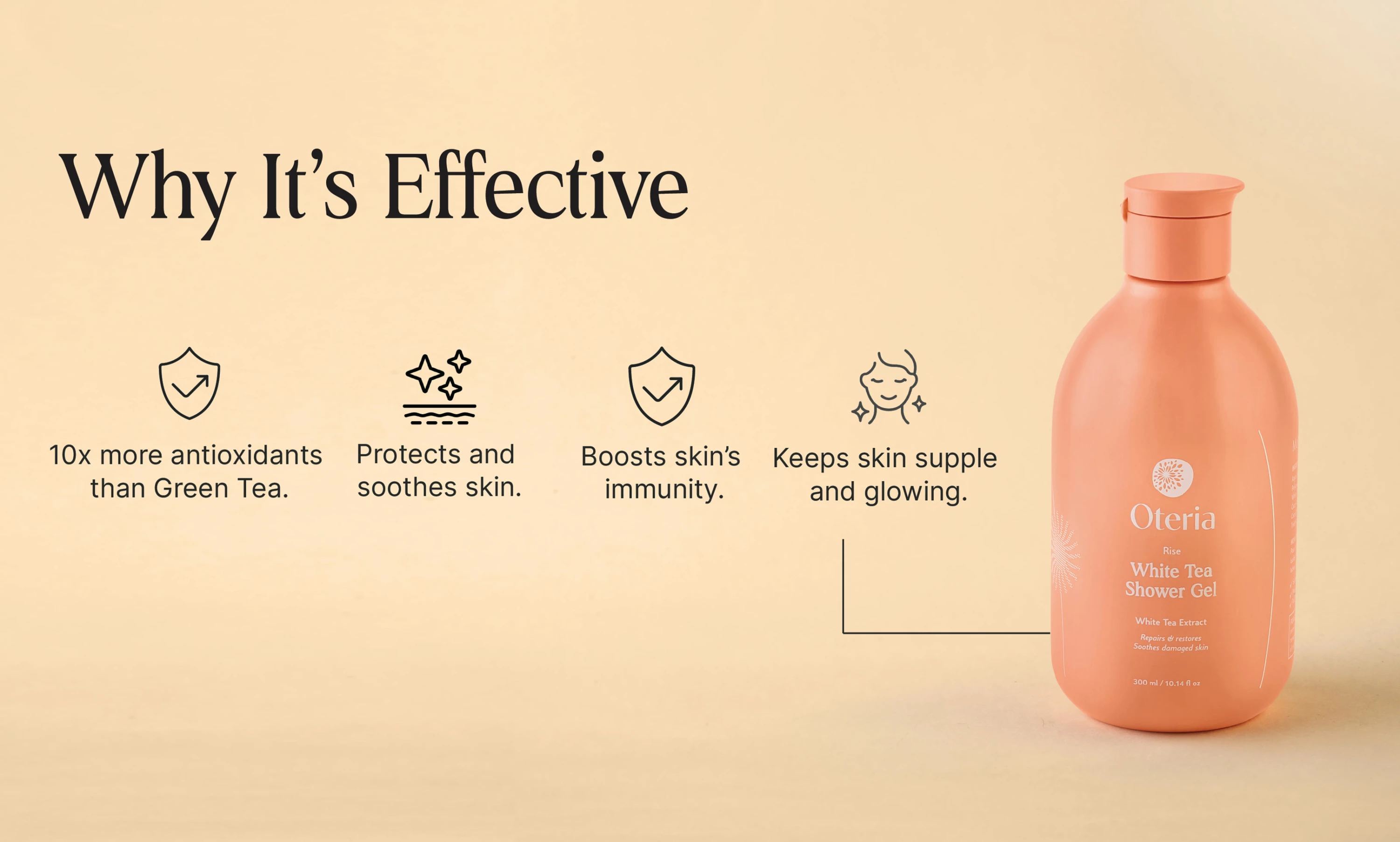 Xhel për trup White Tea Shower Gel, 200ml