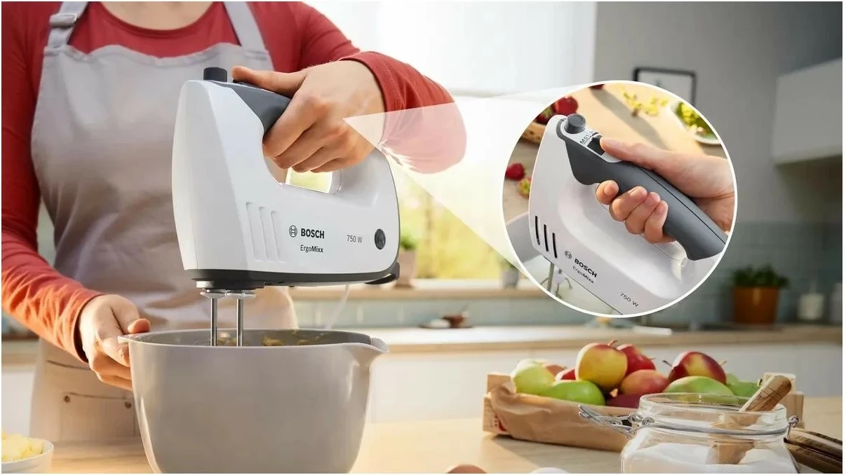Mikser Bosch MFQ37490, 750W, 5 shpejtësi, bardhë