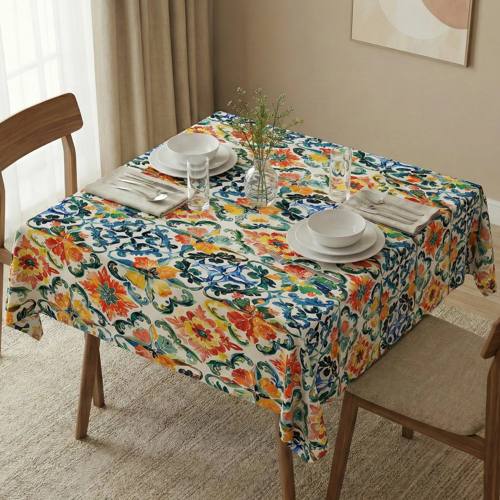 Mbulesë tavoline Hermia, Asr-tblclt25-39, 140x140cm
