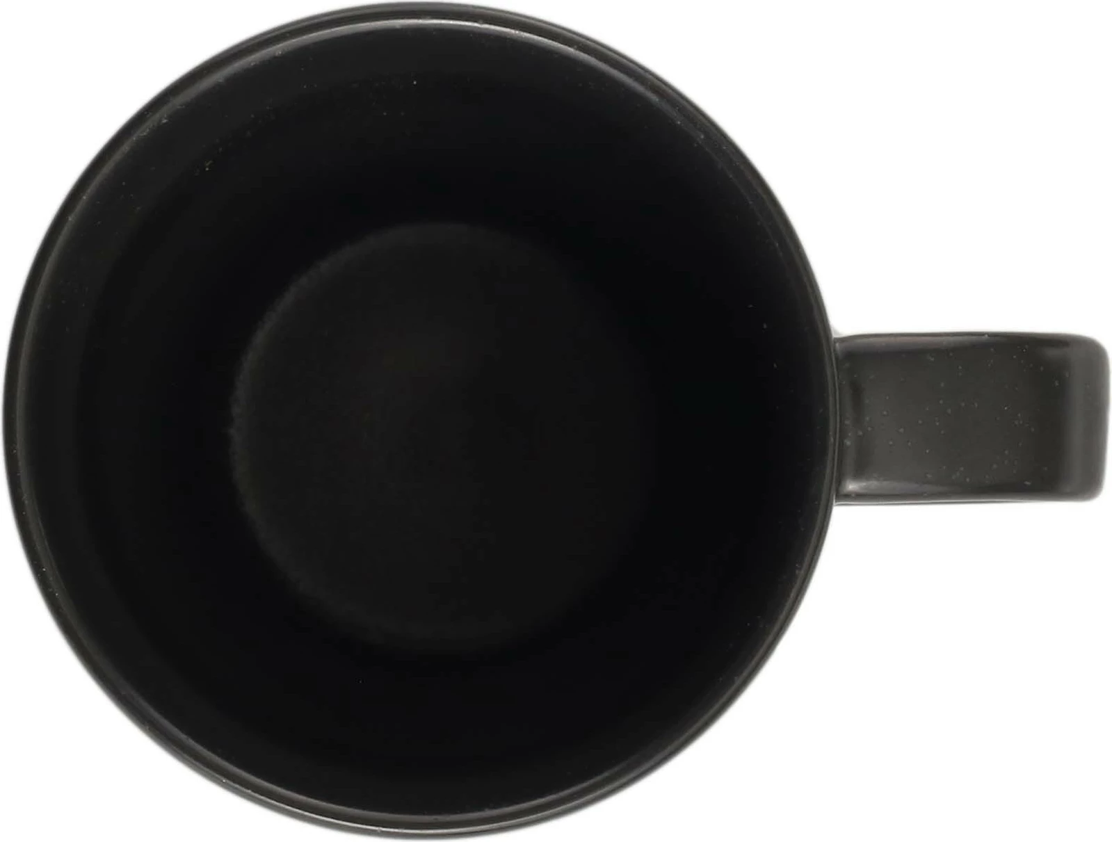 Kupa porcelani Porland Seasons Coal 260ml, e zezë, set 6 copë