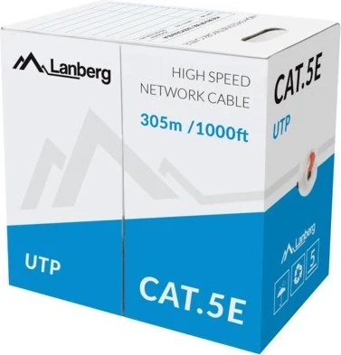 Kabllo Lanberg, UTP, CAT.SE, 305m, i kuq