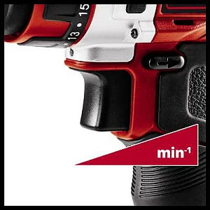 Trapan/vidator me bateri Einhell TE-CD 12/1 X-Li, 12V, 2Ah, kuqe/zi