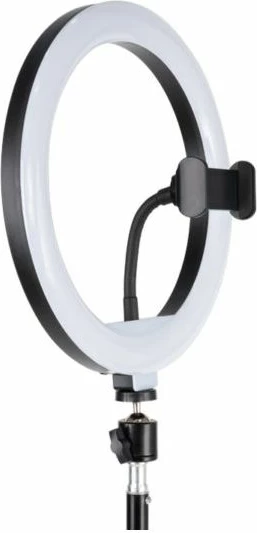 Dritë unazë LED RGB me tripod HAVIT ST7026, 26 cm, lartësi 72-210 cm, mbajtës telefoni/tableti deri 7 inç, RGB