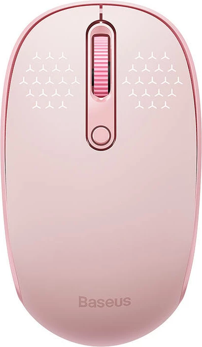 Maus wireless Baseus F01B Tri-mode, 1600 DPI, rozë