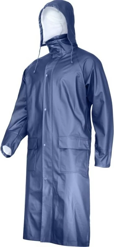 Pelerinë shiu LAHTI PRO L4170501, me zinxhir dhe kapuç, poliuretan, blu