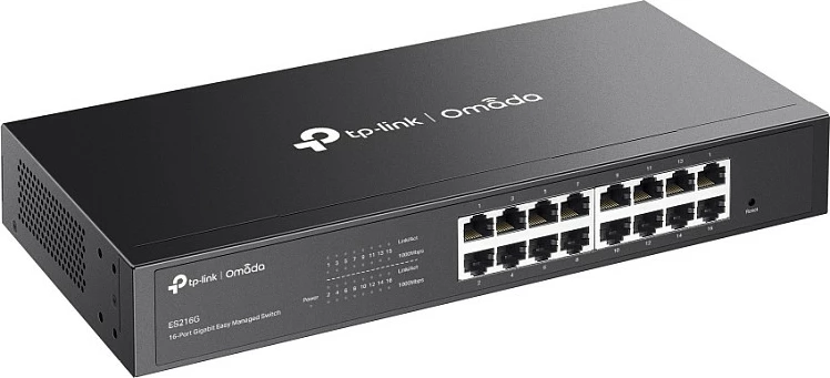 Switch TP-Link Omada ES216G, 16-Port Gigabit, Managed L2, Rackmount