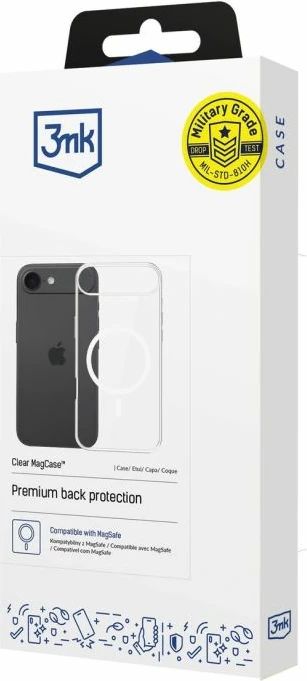 Kllapë telefoni 3mk Clear MagCase për iPhone 17 Air, transparente