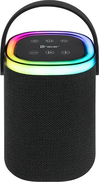 Altoparlant portativ, Tracer Stripe XL TWS BT RGB (TRAGLO47615), 10W RMS, Bluetooth 5.3, IPX5, FM radio, 1800 mAh/deri 4 orë, i zi