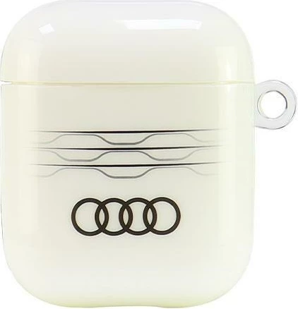 Mbështjellës Audi IML Geometric Pattern për AirPods 1/2, Bardhë