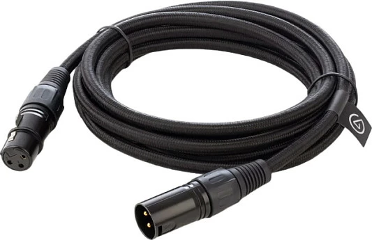 Kabllo audio XLR Elgato 10CAL9901, 3m, najlon, gold plated, e zezë