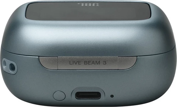 Kufje JBL Live Beam 3, true wireless, ANC, Smart Charging Case me ekran, 48 orë, Blu