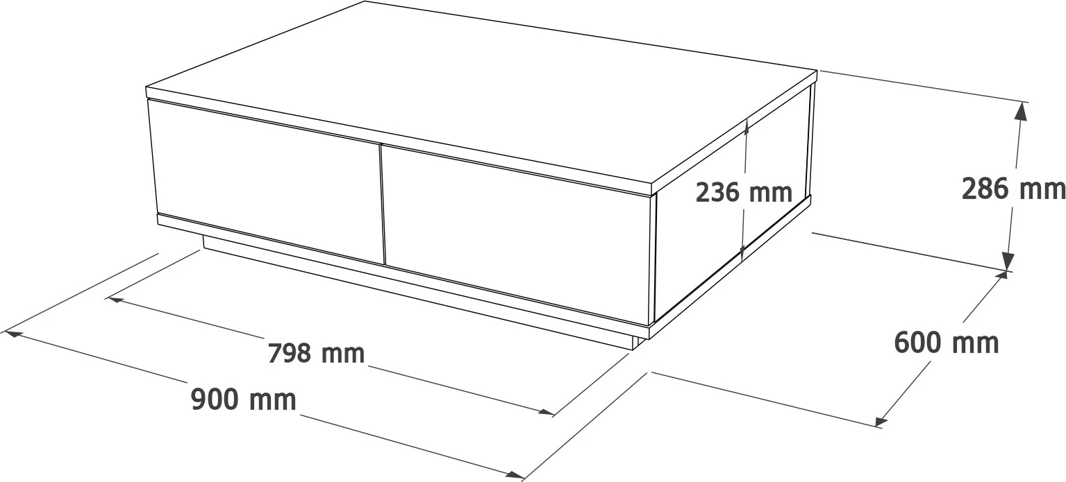 Set mobiljesh për dhomë dite Hanah Home, FR17-AA, ngjyrë Atlantic Pine dhe antracit