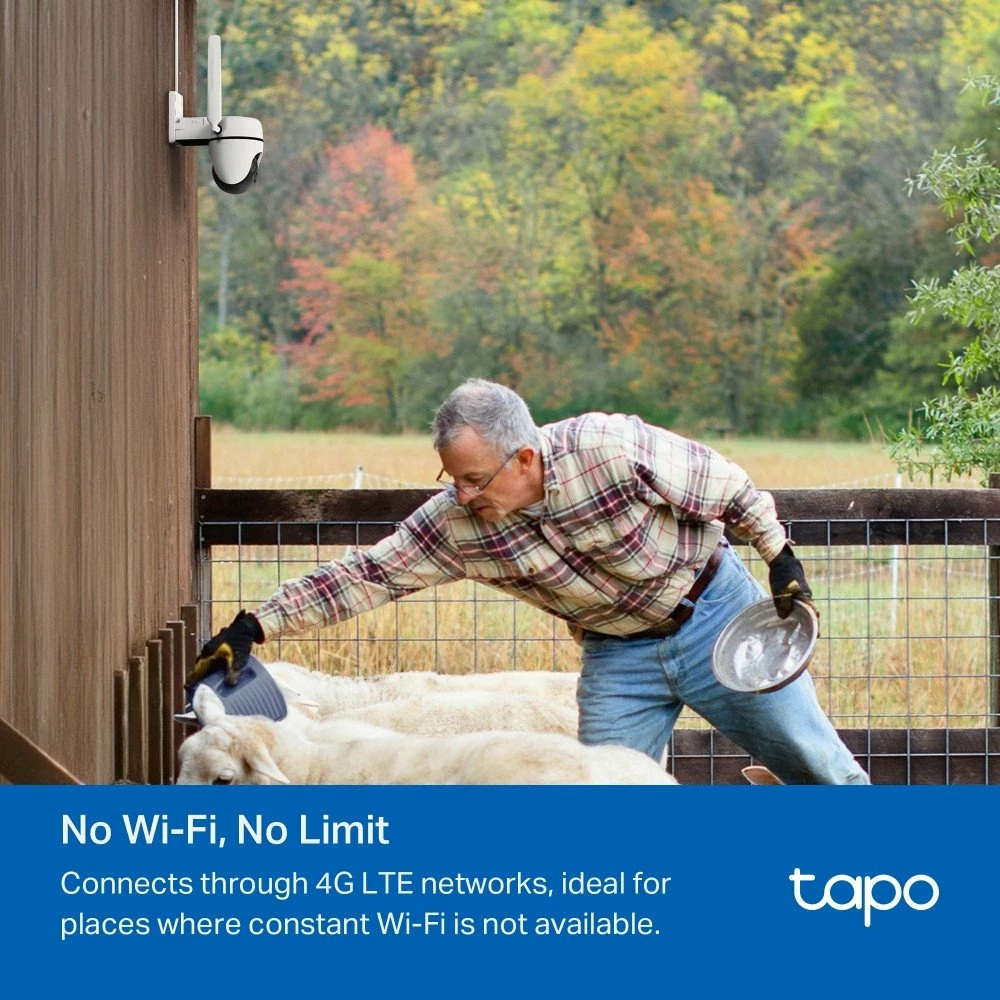 Kamerë sigurie IP TP-Link Tapo C501GW 2MP Full HD 1080p PTZ 4G LTE/WiFi PoE IP66 IR 30m microSD deri 512GB bardhë/zezë