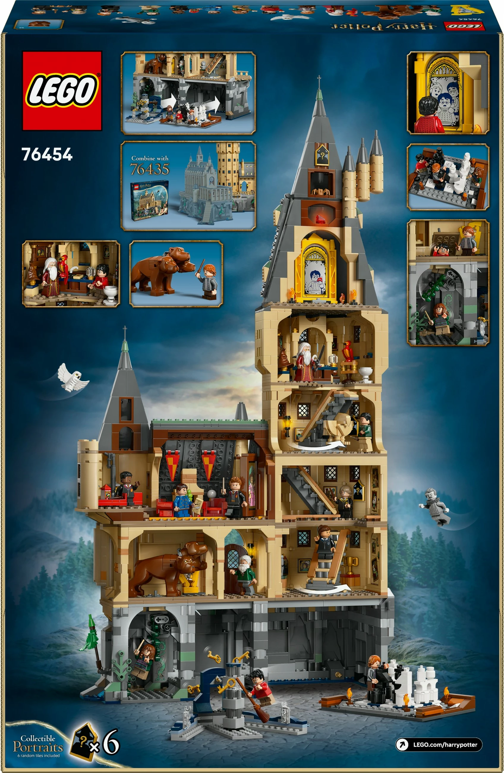 Set ndërtimi LEGO Harry Potter 76454, Kulla kryesore, 2135 pjesë, multikolor