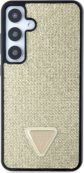 Mbështjellës Guess Rhinestone Triangle për Samsung Galaxy S24+, ari