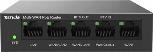 Router Tenda G0-5G-PoE Gigabit 5xLAN 1xWAN, PoE 4xPort, 128MB RAM 16MB Flash, i zi