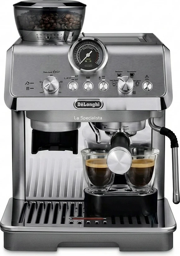 Makinë kafeje DeLonghi La Specialista Arte Evo, Cold Brew, me mulli të integrum, titan/inox